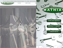 Tablet Screenshot of mathiaslockandkey.com